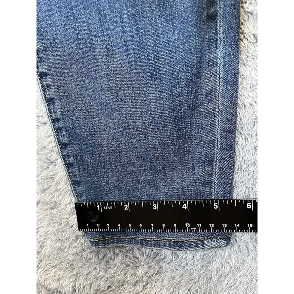 Parker‎ Smith Womens 32 Skinny Jeans Distressed Comfort Stretch Medium Wash - Picture 9 of 11